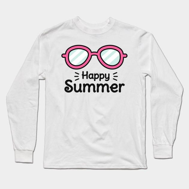 happy summer Long Sleeve T-Shirt by love shop store